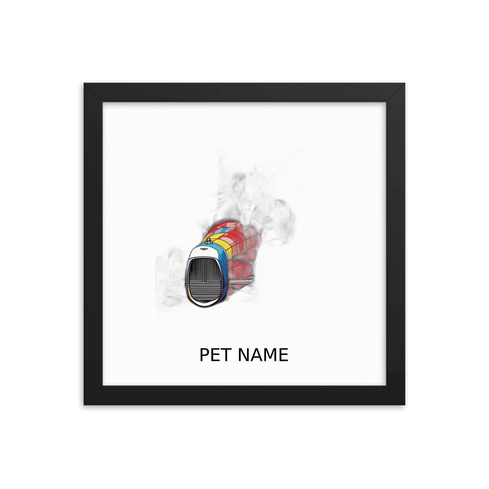 PugMug Custom Border Collie Framed Print with Your Pet’s Name
