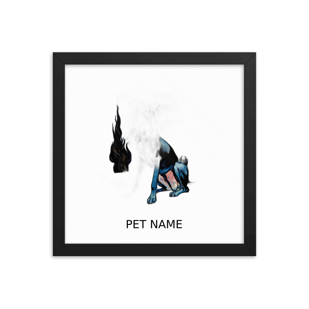 PugMug Custom Great Dane Framed Print with Your Pet’s Name