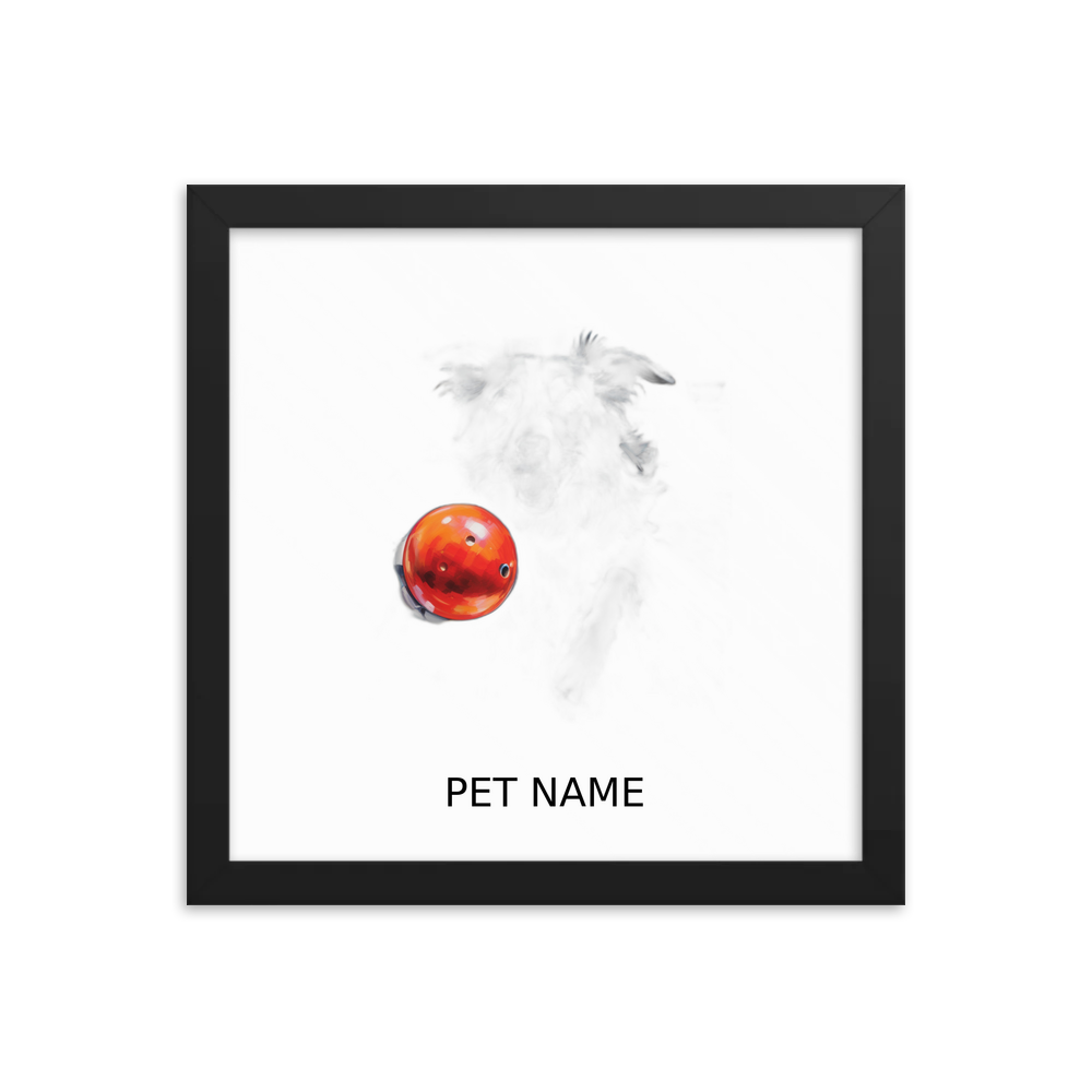 PugMug Custom Border Collie Framed Print with Your Pet’s Name