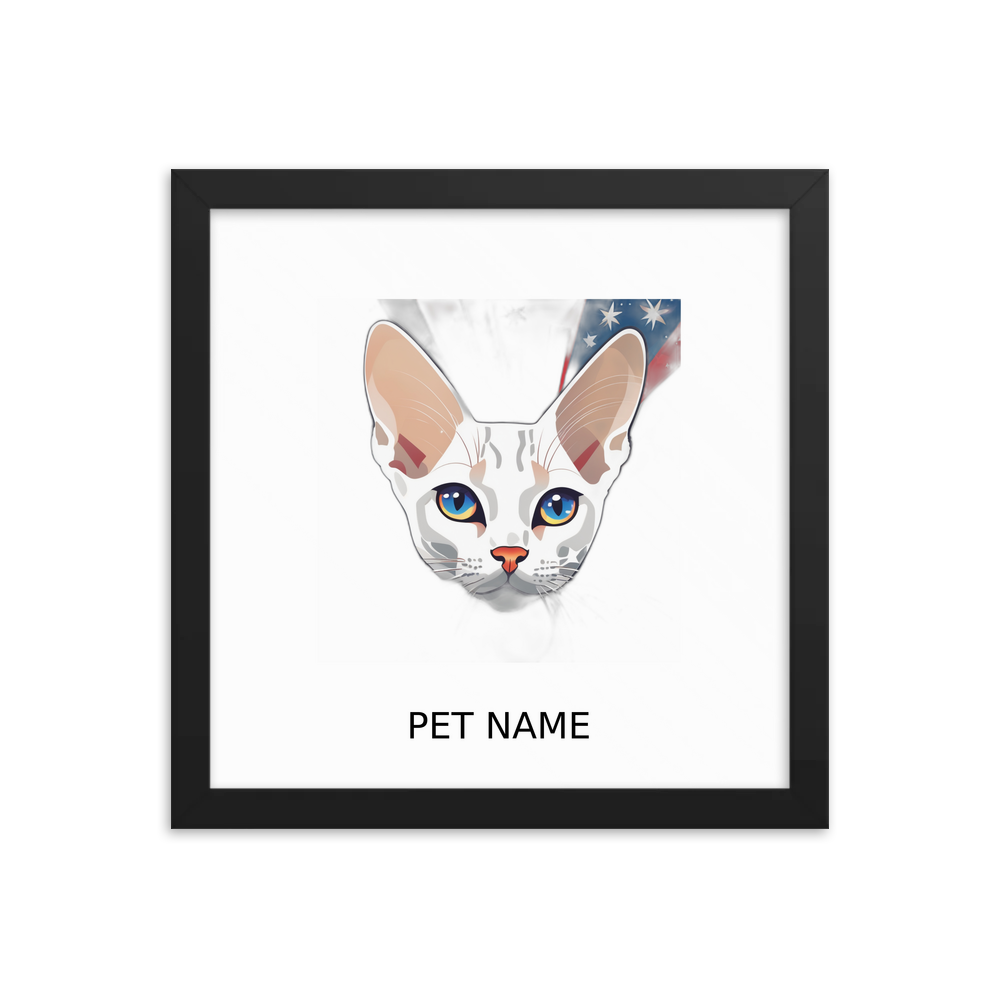 PugMug Custom Pet Framed Print with Your Pet’s Name