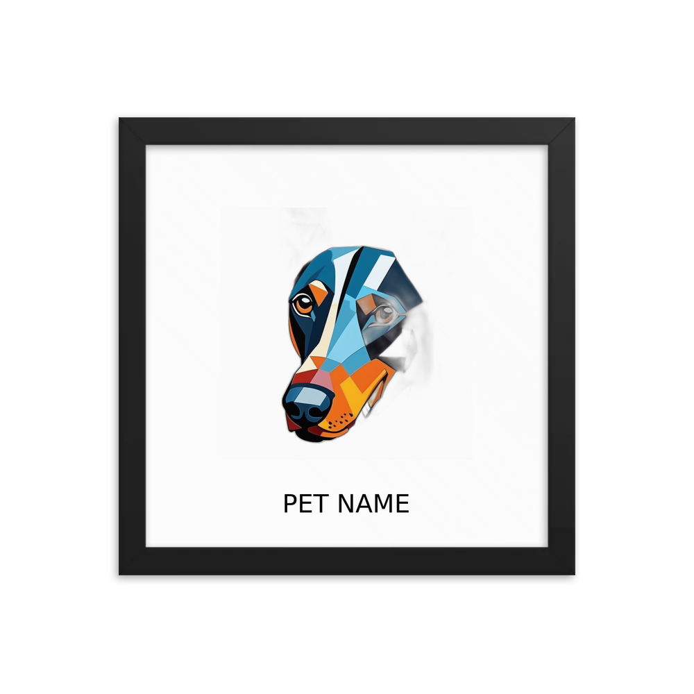 PugMug Custom Doberman Pinscher Framed Print with Your Pet’s Name