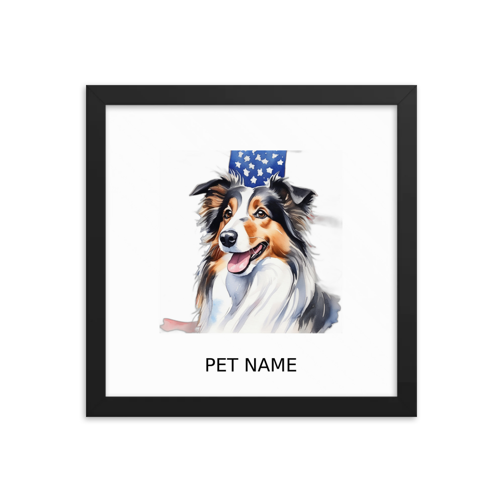 PugMug Custom Pet Framed Print with Your Pet’s Name