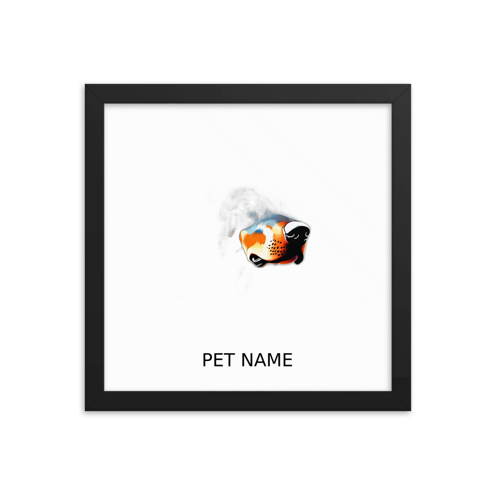 PugMug Custom Doberman Pinscher Framed Print with Your Pet’s Name