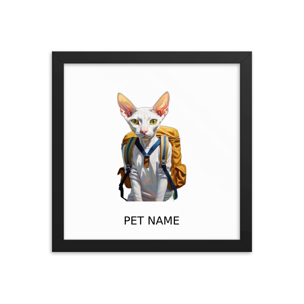 PugMug Custom Pet Framed Print with Your Pet’s Name
