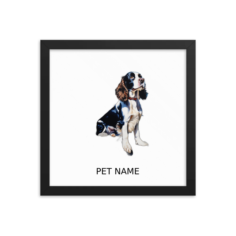 PugMug Custom Pet Framed Print with Your Pet’s Name