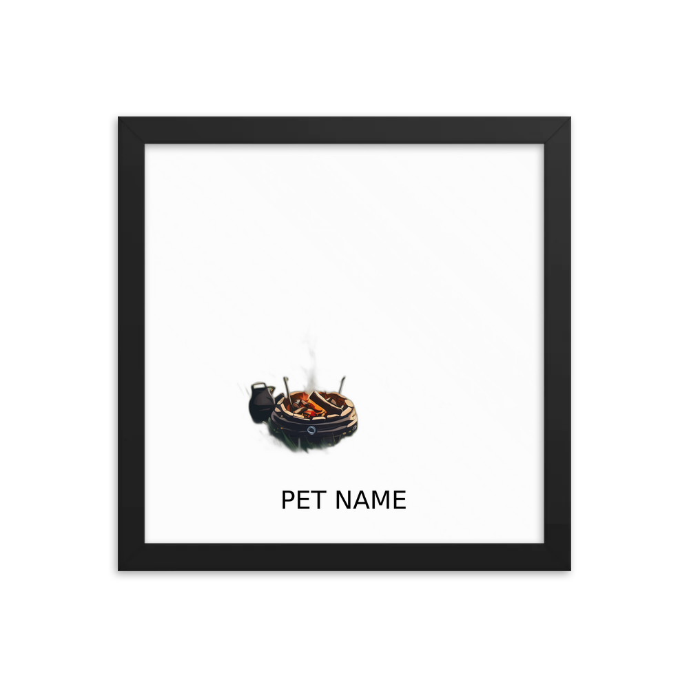 PugMug Custom Border Collie Framed Print with Your Pet’s Name