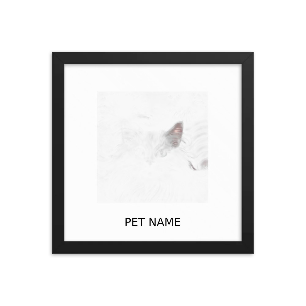 PugMug Custom Pet Framed Print with Your Pet’s Name