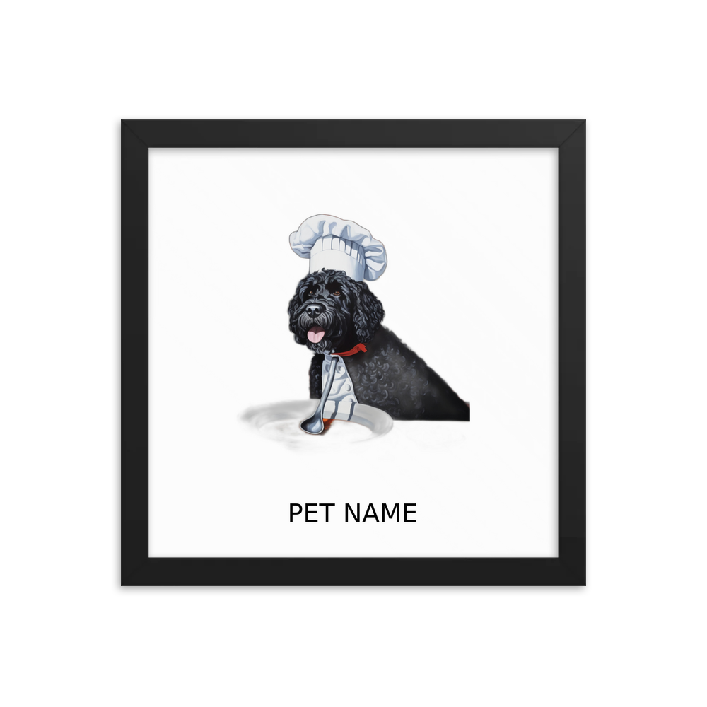 PugMug Custom Pet Framed Print with Your Pet’s Name