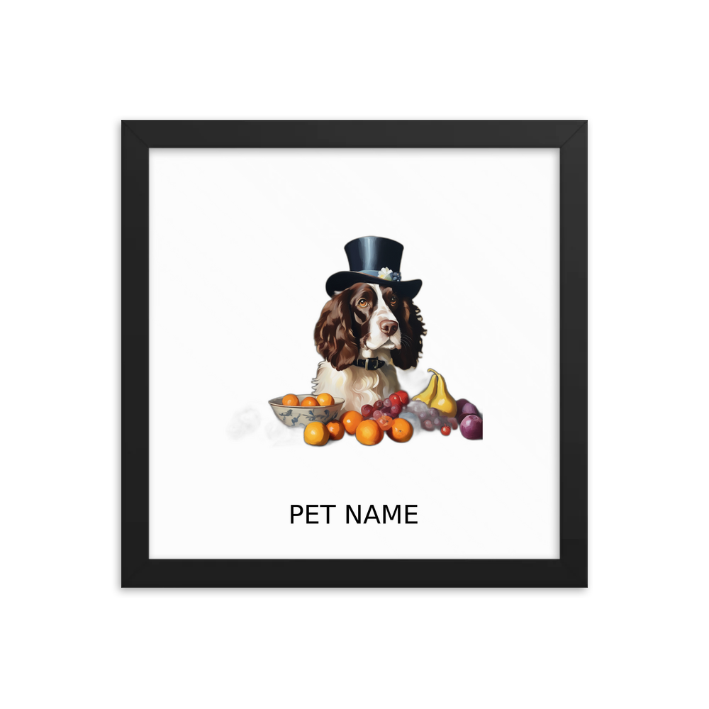PugMug Custom Pet Framed Print with Your Pet’s Name
