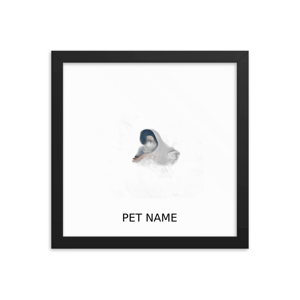 PugMug Custom Border Collie Framed Print with Your Pet’s Name