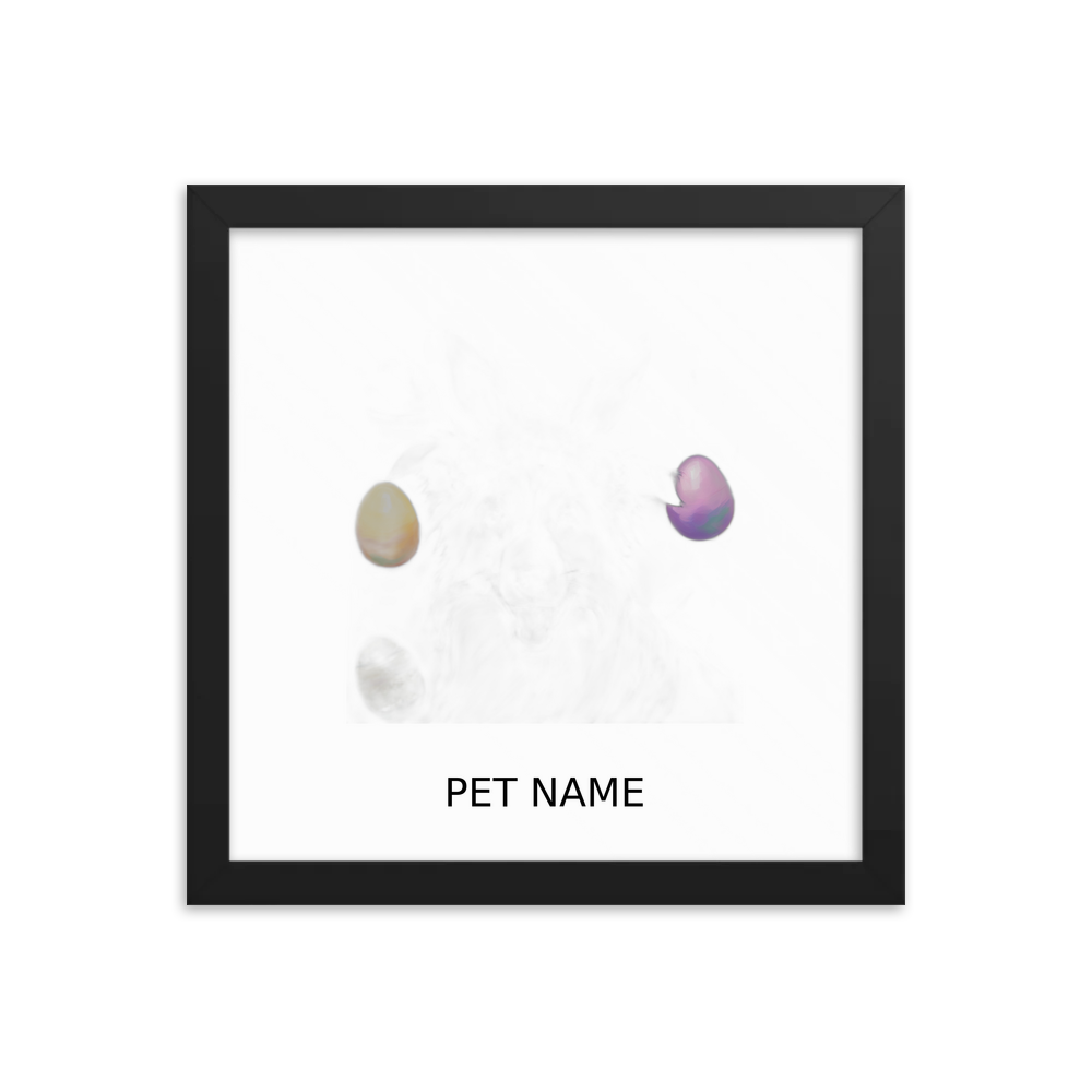 PugMug Custom Border Collie Framed Print with Your Pet’s Name