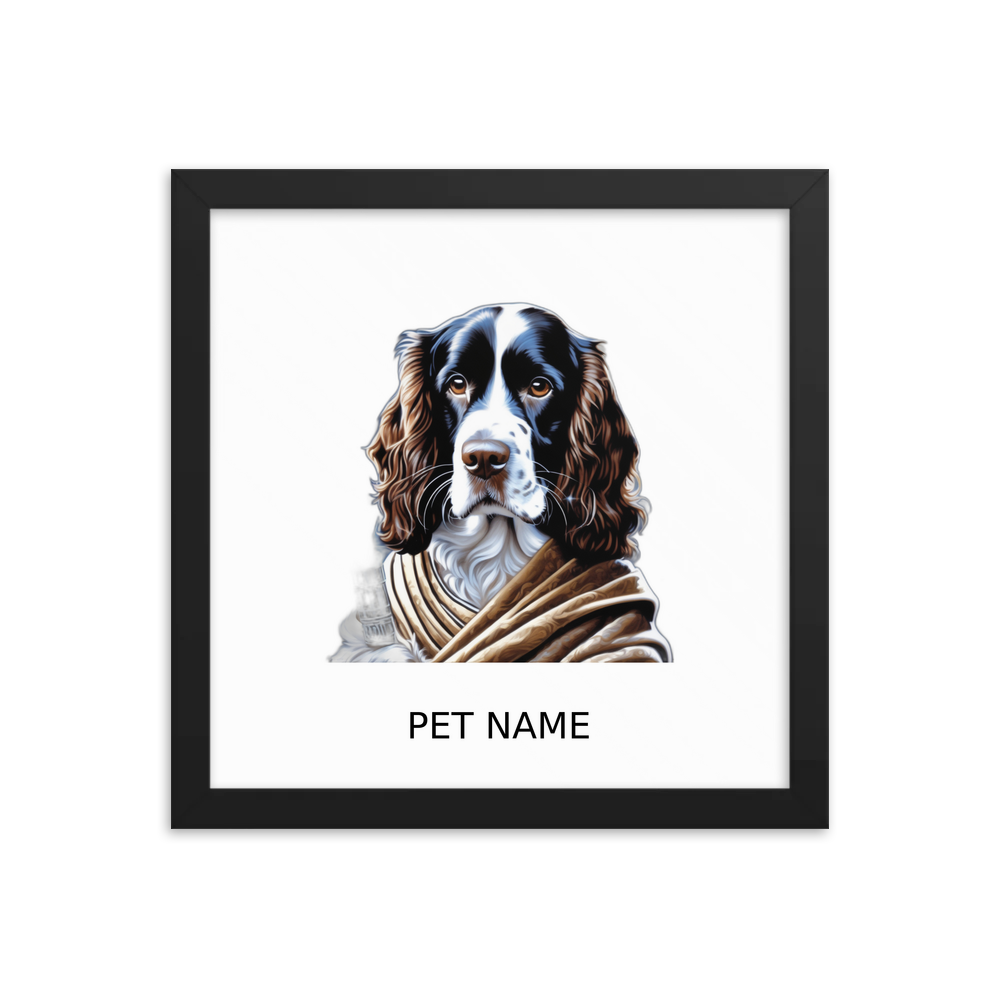 PugMug Custom Pet Framed Print with Your Pet’s Name