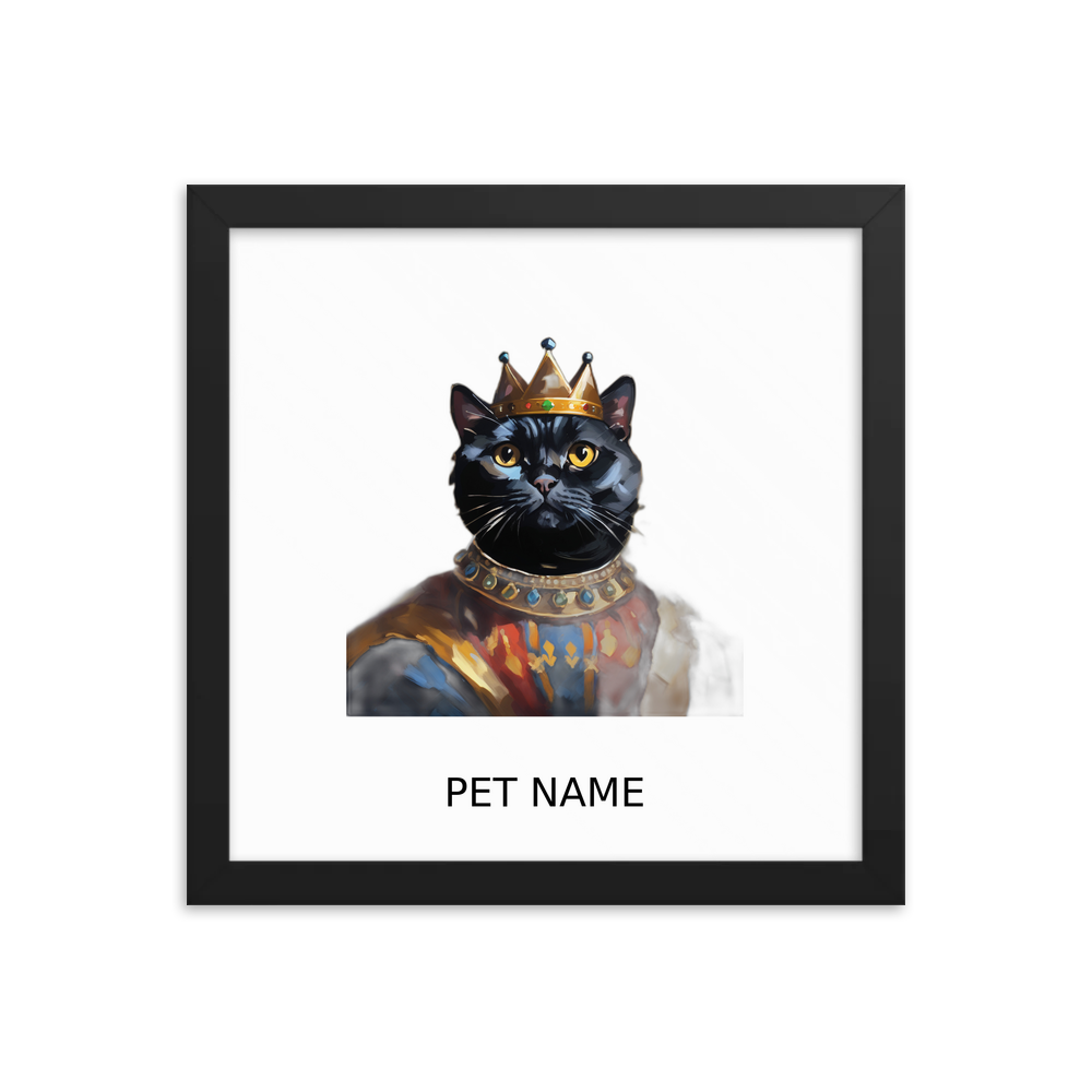 PugMug Custom Pet Framed Print with Your Pet’s Name