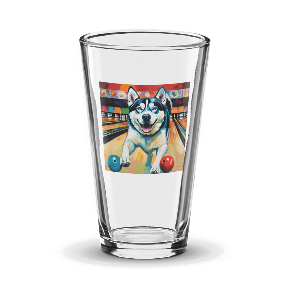 PugMug Custom Siberian Husky Glass Tumbler