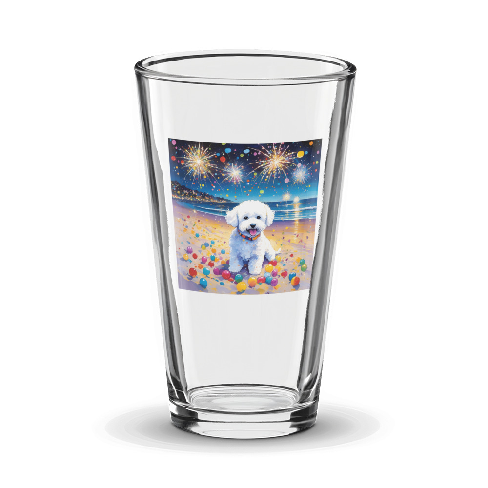 PugMug Custom Bichons Frise Glass Tumbler