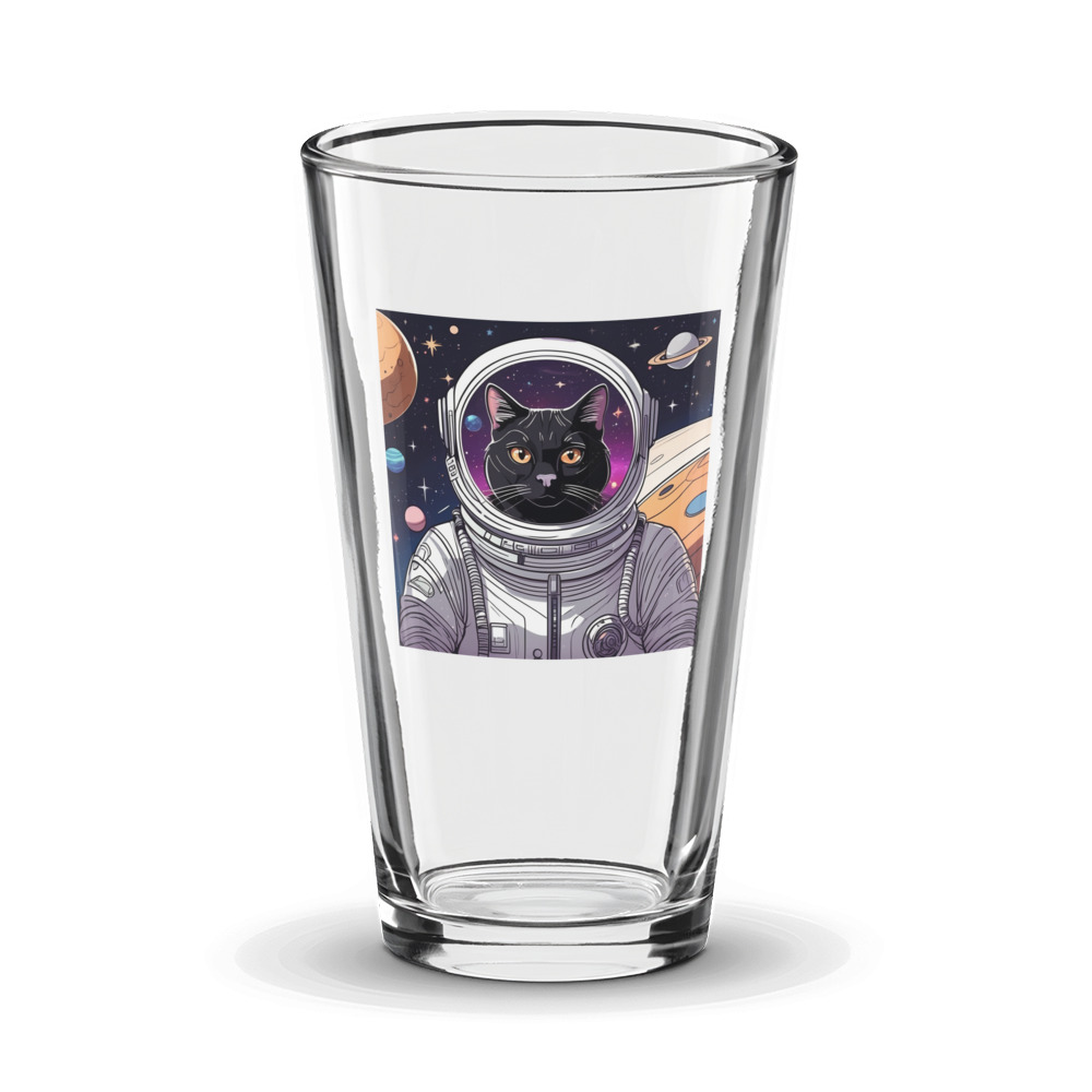 PugMug Custom Black Exotic Cat Glass Tumbler