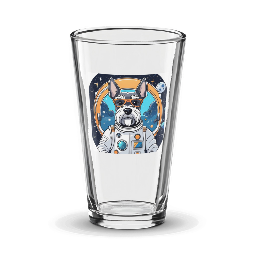 PugMug Custom Miniature Schnauzer Glass Tumbler