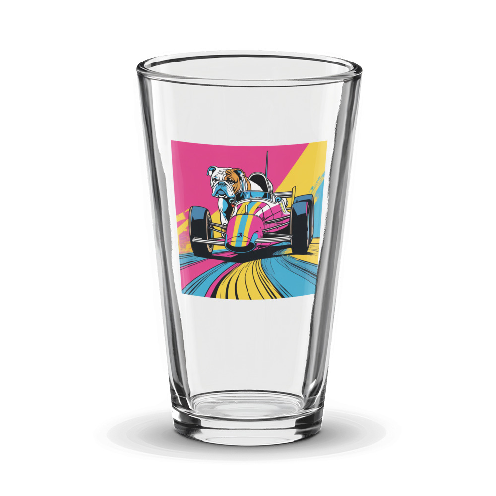 PugMug Custom Bulldog Glass Tumbler