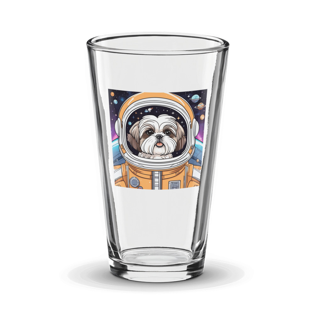 PugMug Custom Shih Tzu Glass Tumbler