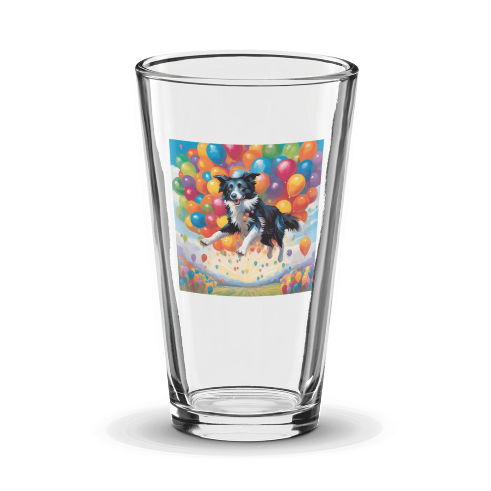 PugMug Custom Border Collie Glass Tumbler