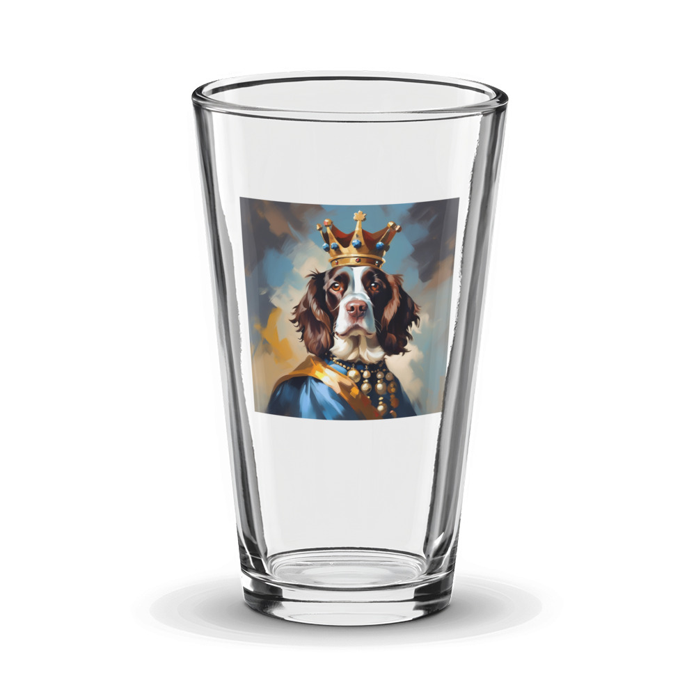 PugMug Custom English Springer Spaniel Glass Tumbler