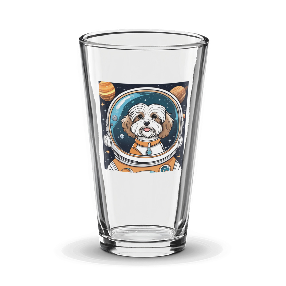 PugMug Custom Tan Havanese Dog Glass Tumbler