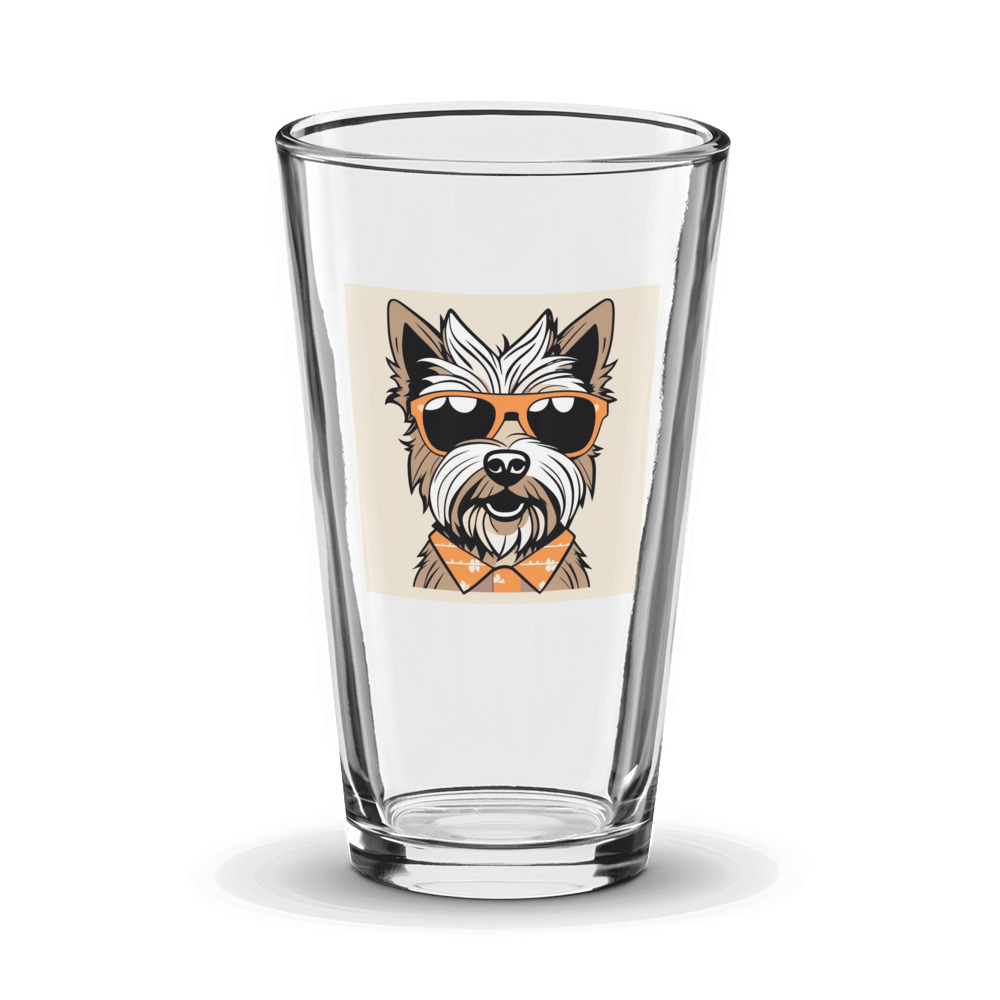 PugMug Custom Cairn Terrier Glass Tumbler