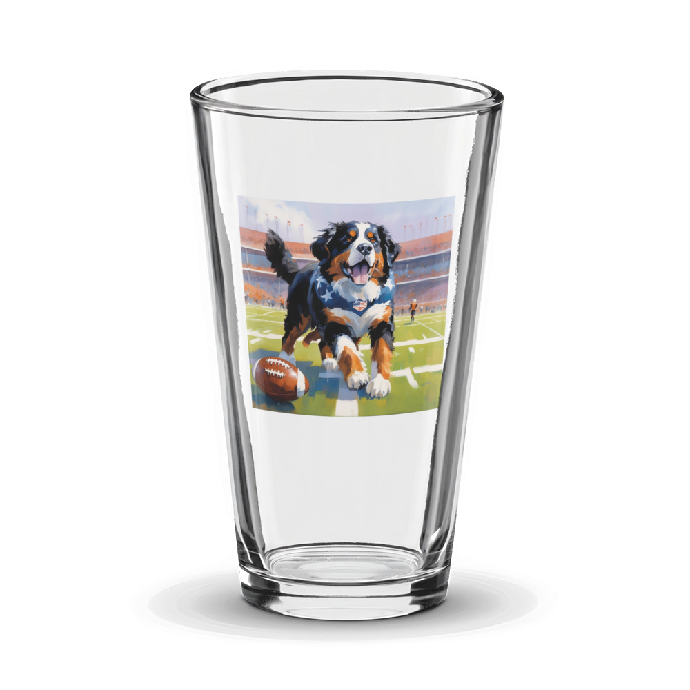 PugMug Custom Bernese Mountain Dog Glass Tumbler