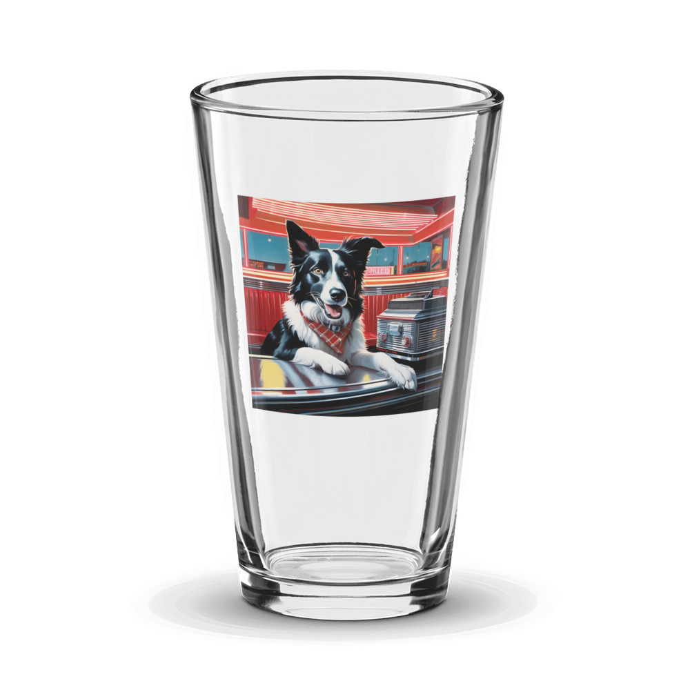 PugMug Custom Border Collie Glass Tumbler