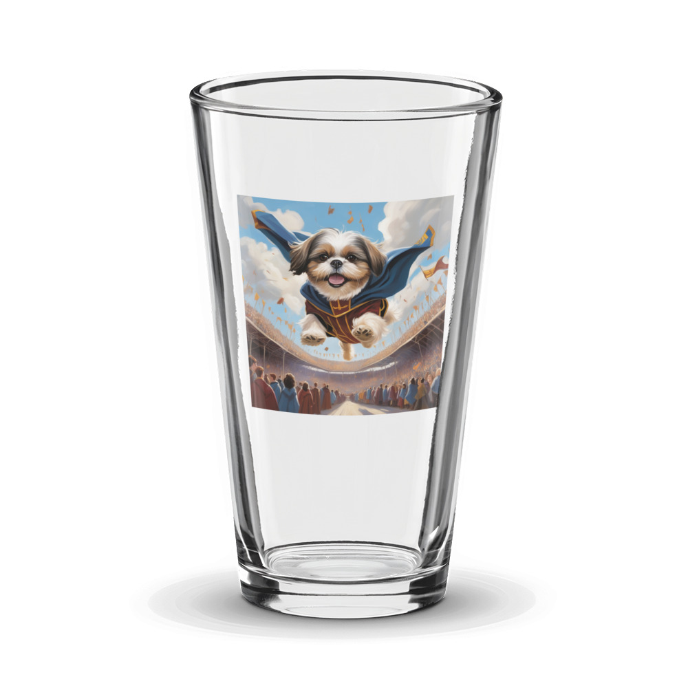 PugMug Custom Shih Tzu Glass Tumbler