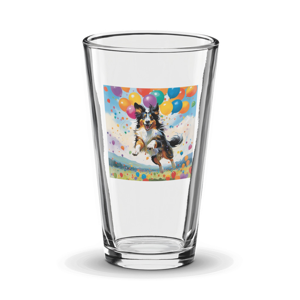 PugMug Custom Collie Glass Tumbler