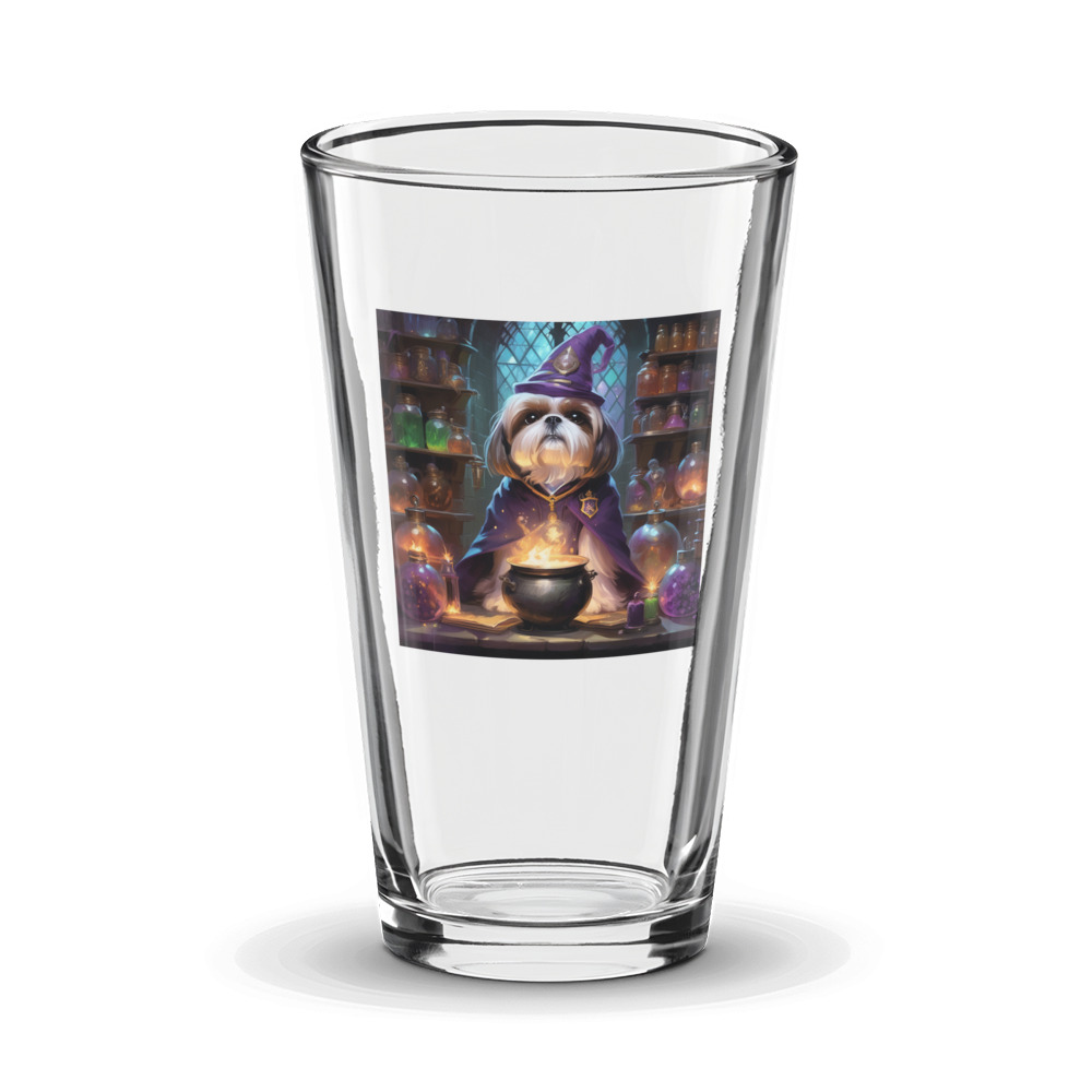 PugMug Custom Shih Tzu Glass Tumbler