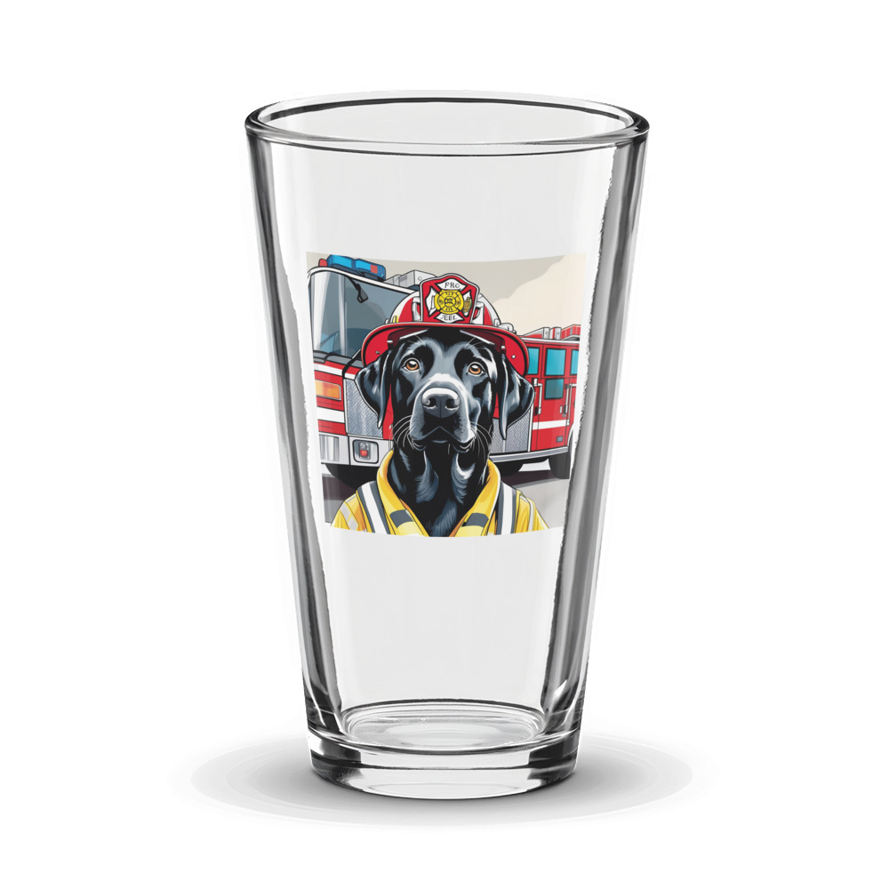 PugMug Custom Black Labrador Retriever Glass Tumbler