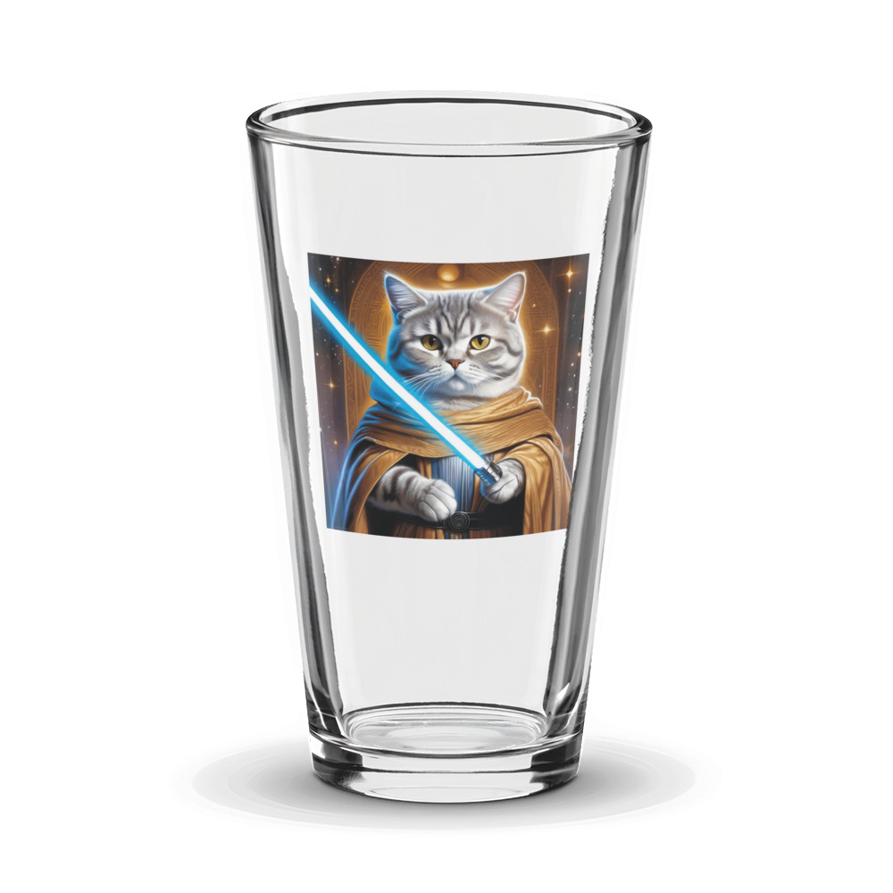 PugMug Custom Tabby British Shorthair Cat Glass Tumbler