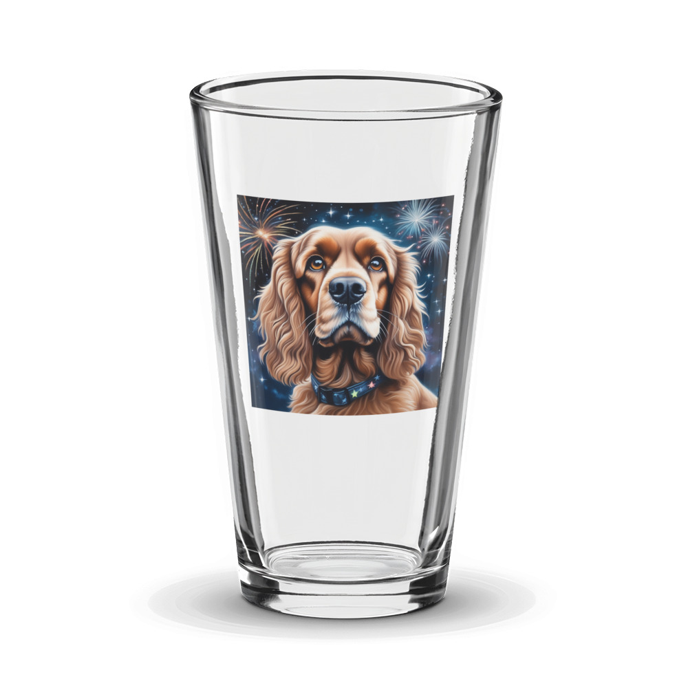 PugMug Custom Cocker Spaniel Glass Tumbler