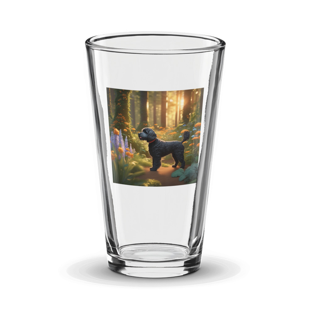 PugMug Custom Portuguese Water Dog Glass Tumbler