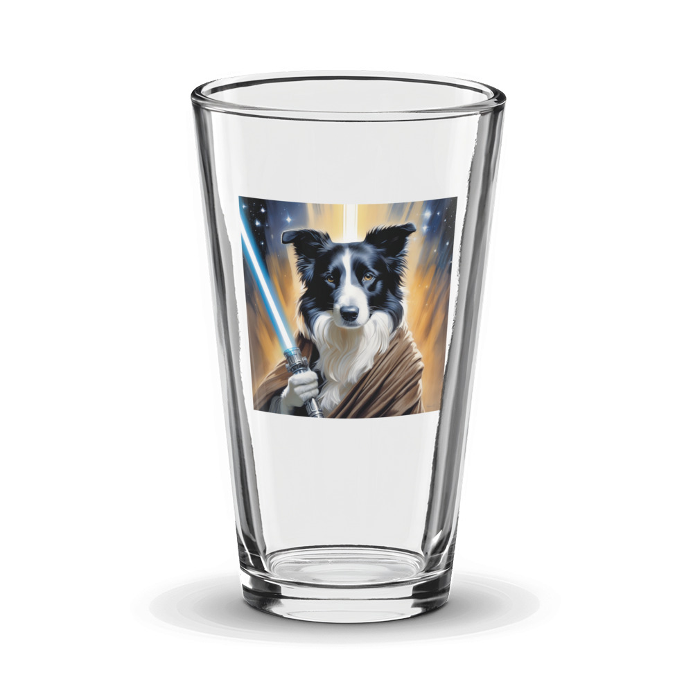 PugMug Custom Border Collie Glass Tumbler