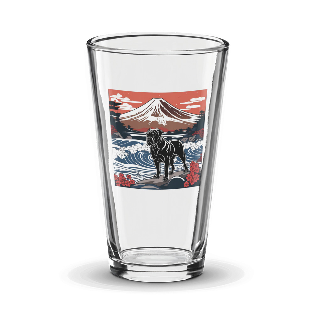 PugMug Custom Cane Corso Glass Tumbler
