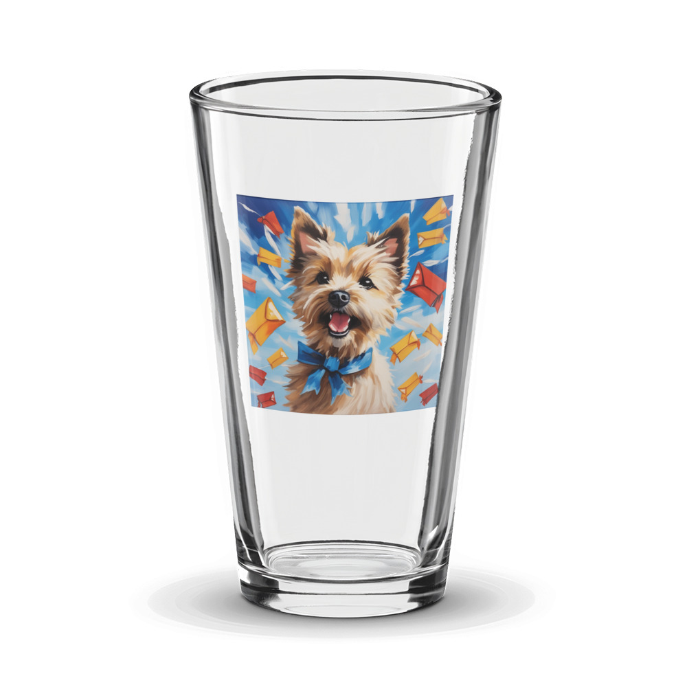 PugMug Custom Cairn Terrier Glass Tumbler