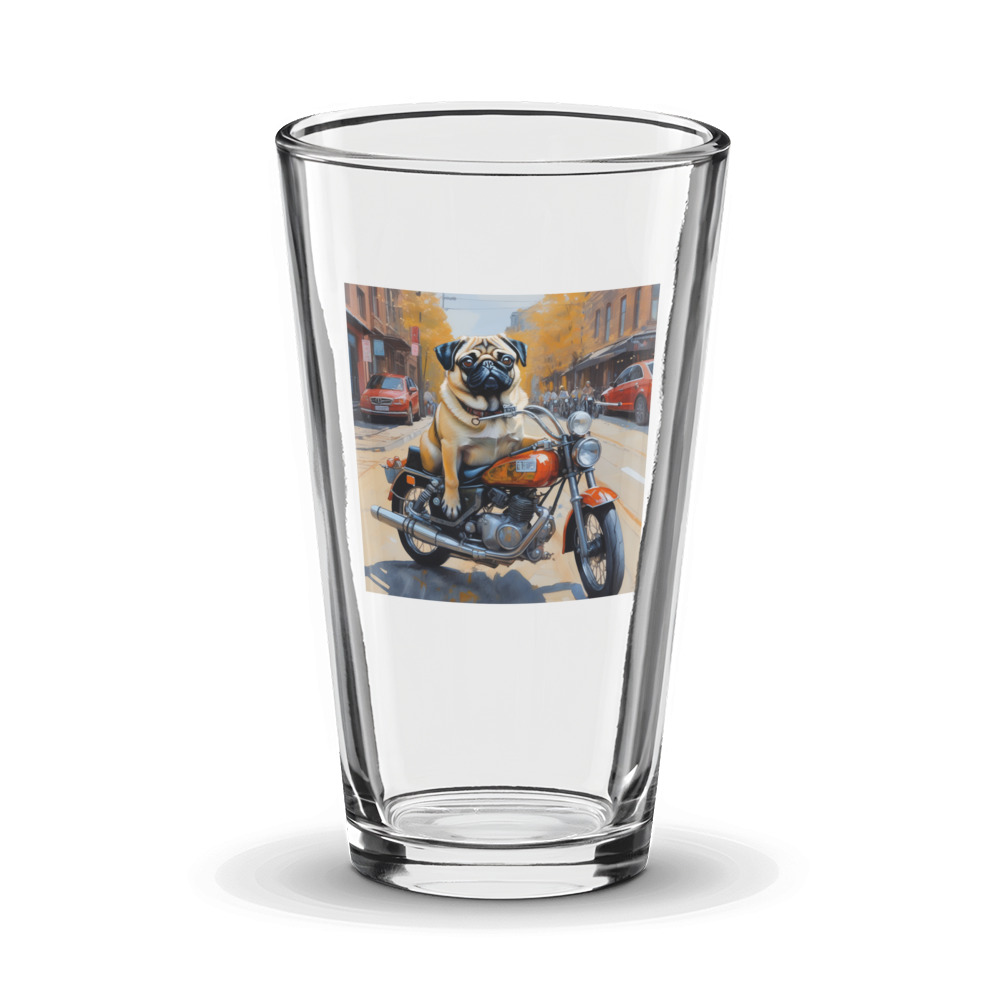 PugMug Custom Pug Glass Tumbler