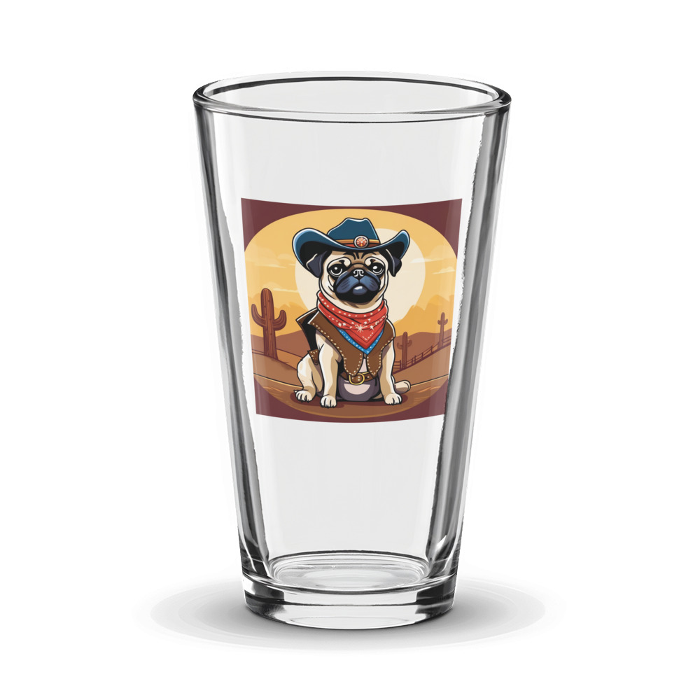 PugMug Custom Pug Glass Tumbler