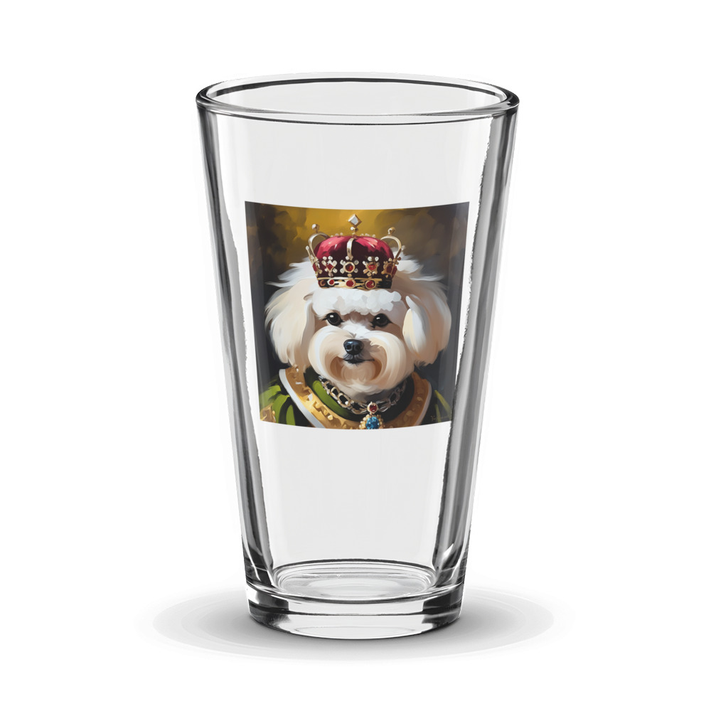 PugMug Custom Bichons Frise Glass Tumbler
