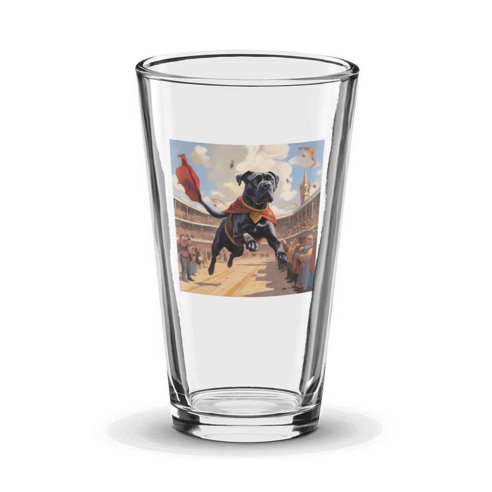 PugMug Custom Cane Corso Glass Tumbler