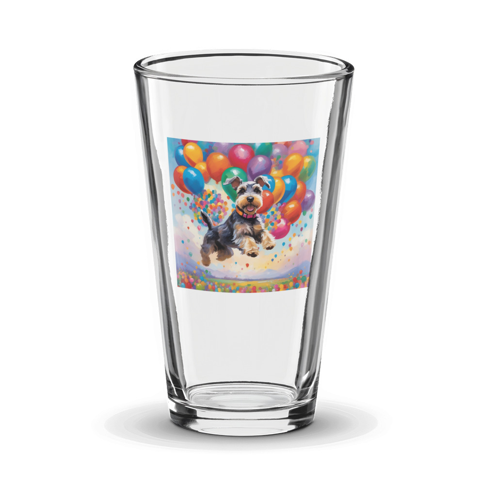 PugMug Custom Miniature Schnauzer Glass Tumbler