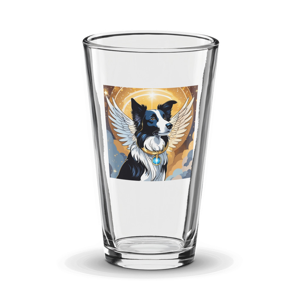 PugMug Custom Border Collie Glass Tumbler