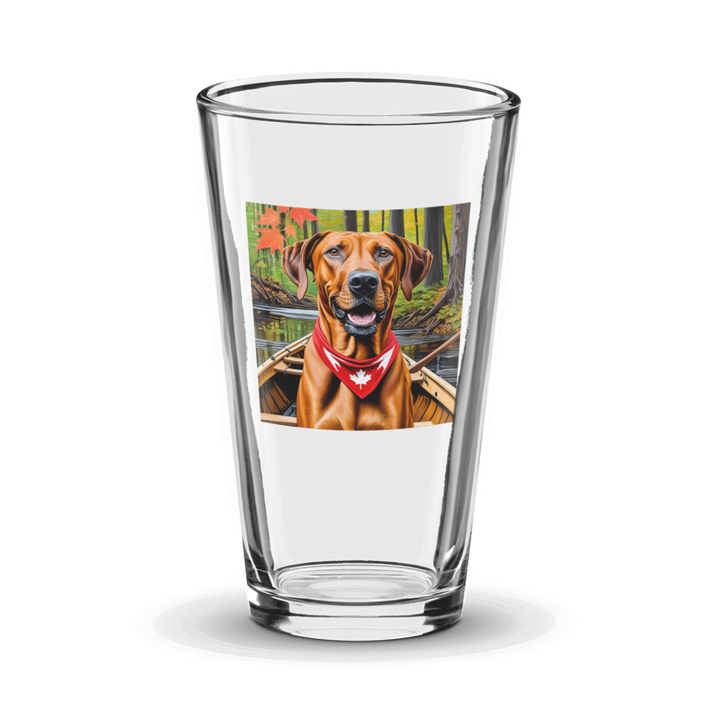 PugMug Custom Rhodesian Ridgeback Glass Tumbler
