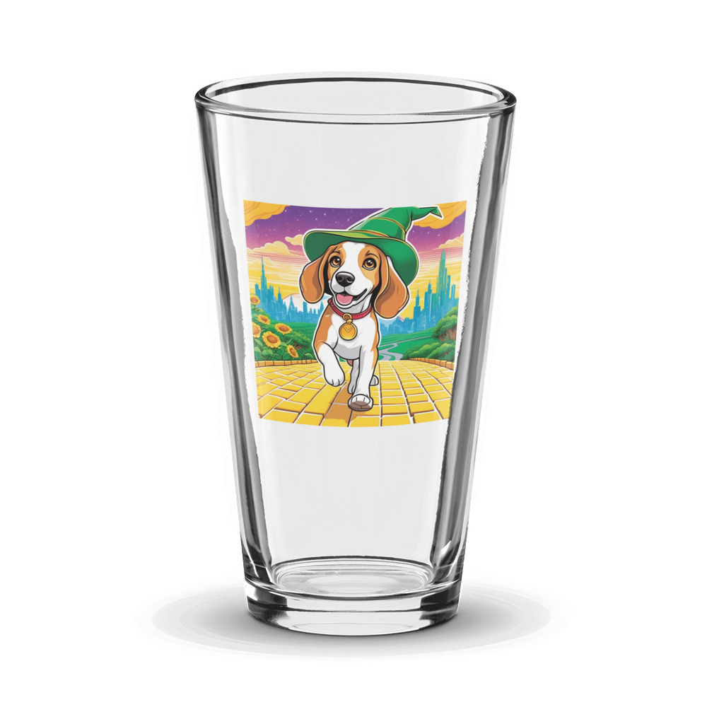 PugMug Custom Beagle Glass Tumbler
