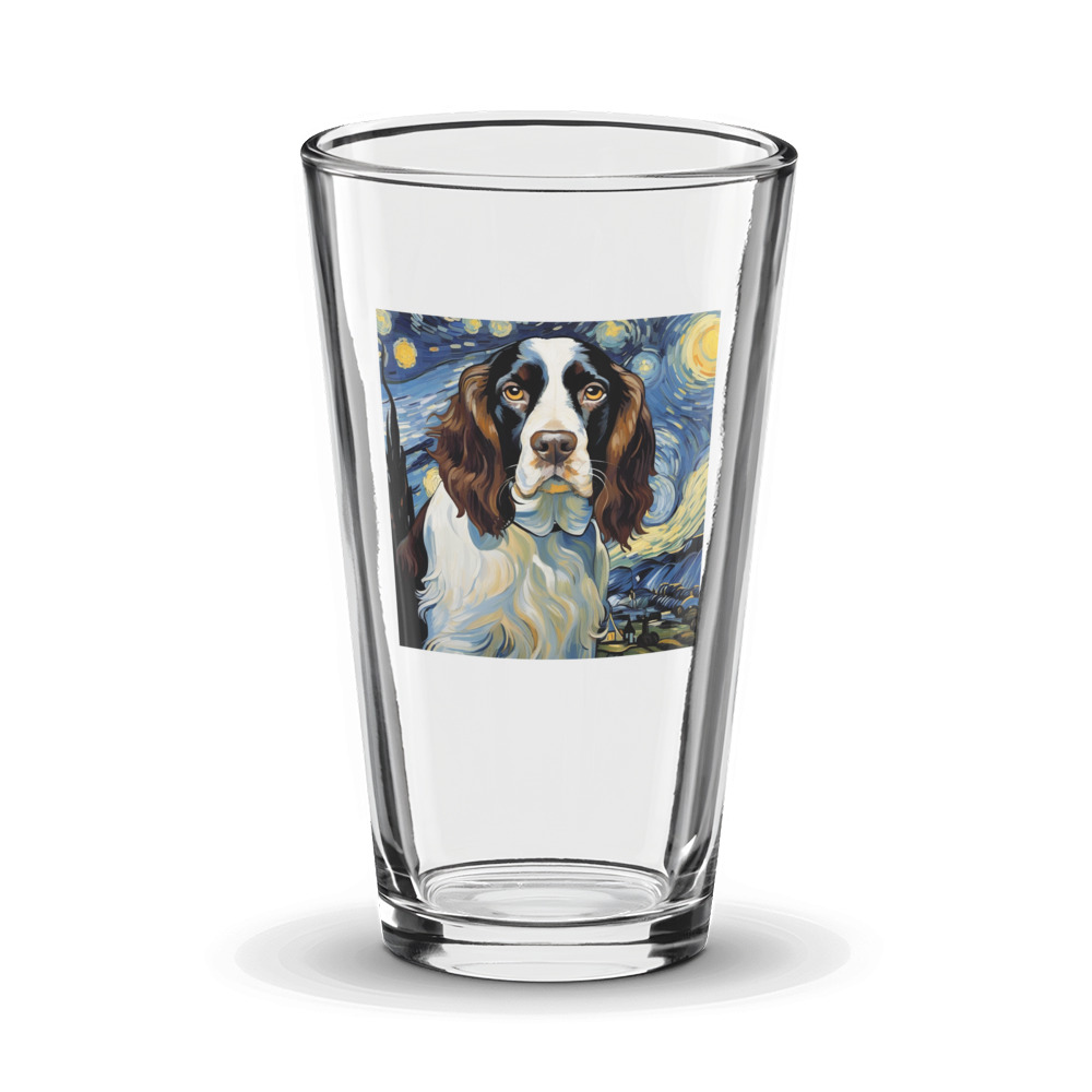 PugMug Custom English Springer Spaniel Glass Tumbler