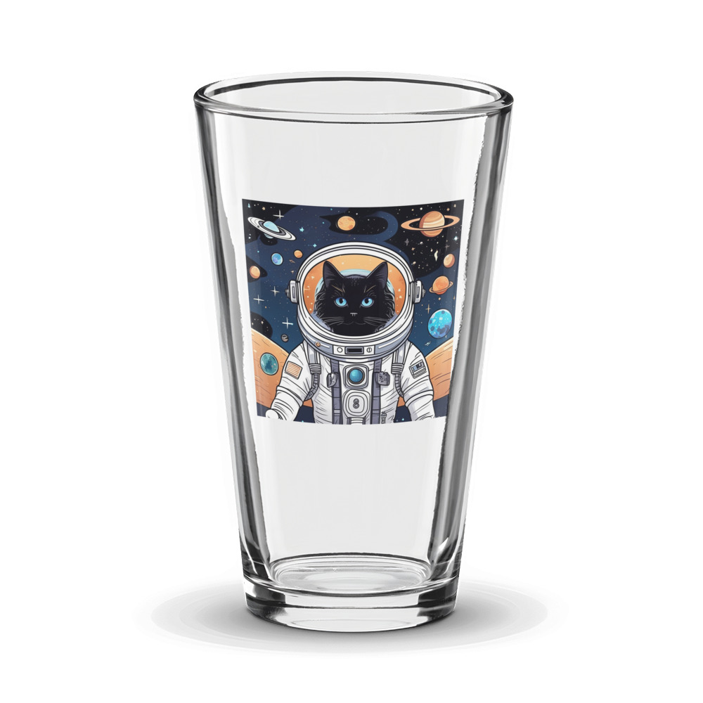 PugMug Custom Black Ragdoll Cat Glass Tumbler