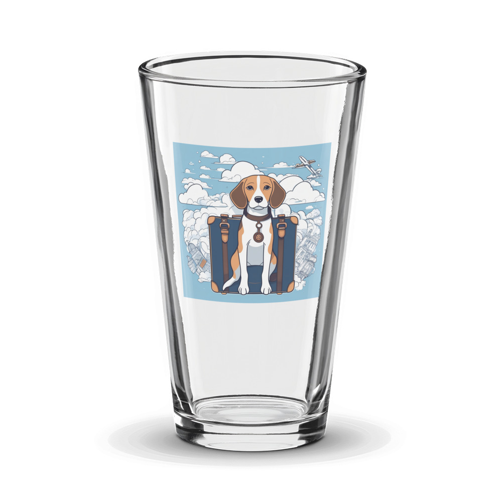 PugMug Custom Beagle Glass Tumbler